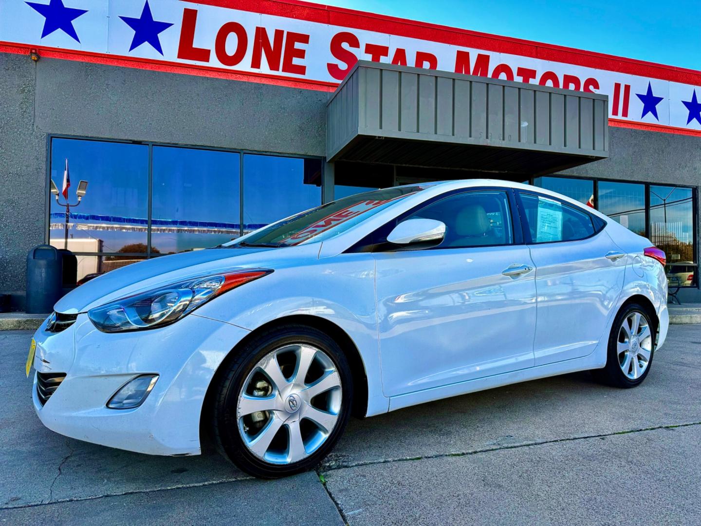 2013 WHITE HYUNDAI ELANTRA GLS; LIMITED (5NPDH4AE3DH) , located at 5900 E. Lancaster Ave., Fort Worth, TX, 76112, (817) 457-5456, 0.000000, 0.000000 - CASH CAR ONLY, NO FINANCING AVAILABLE. THIS 2013 HYUNDAI ELANTRA GLS; LIMITED 4 DOOR SEDAN RUNS AND DRIVES GREAT. IT IS EQUIPPED WITH A CD PLAYER, AM/FM RADIO AND AN AUX PORT. THE TIRES ARE IN GOOD CONDITION AND STILL HAVE TREAD LEFT ON THEM. THIS CAR WILL NOT LAST SO ACT FAST! Call or text Fr - Photo#0